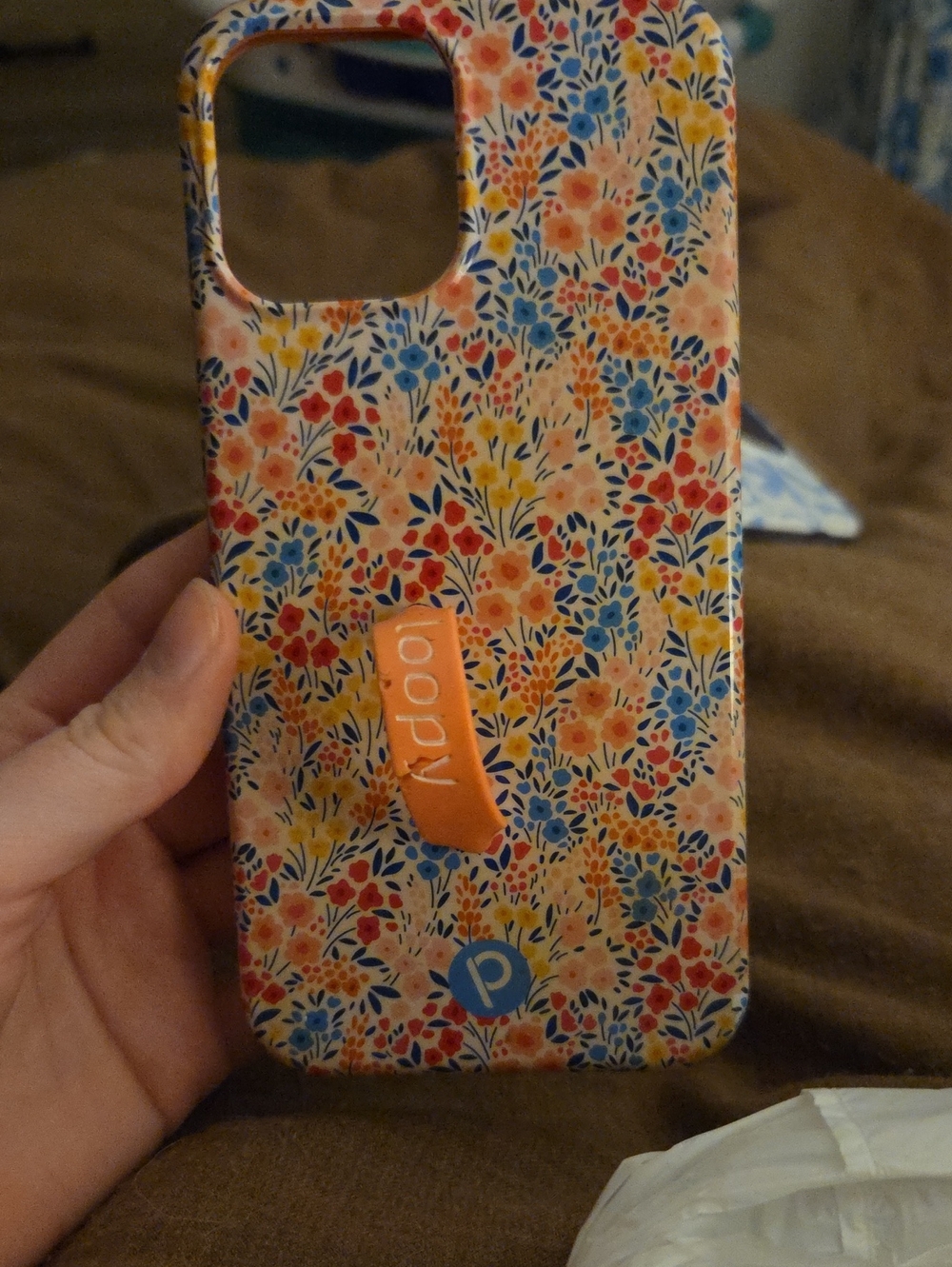 Loopy Case Floral iPhone 12pro Max Case - Blue, Orange, Yellow, Red